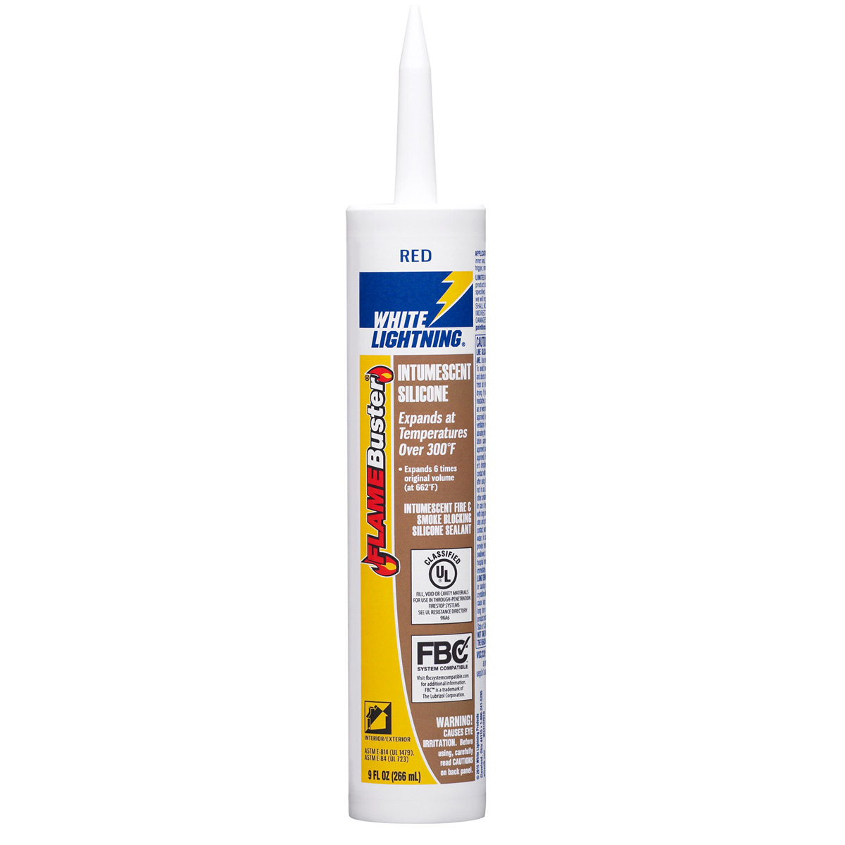 White Lighting Flame Buster Intumescent Silicone Sealant