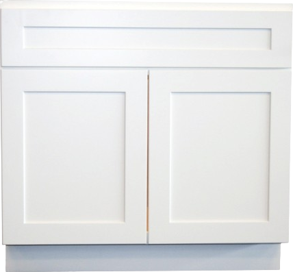 Craftline Ready to Assemble Shaker White Vanity Cabinets