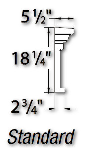 Fypon Polyurethane 18in. Large Door Crosshead Profile