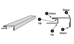 Window or Door Casing with J-Channel Bend