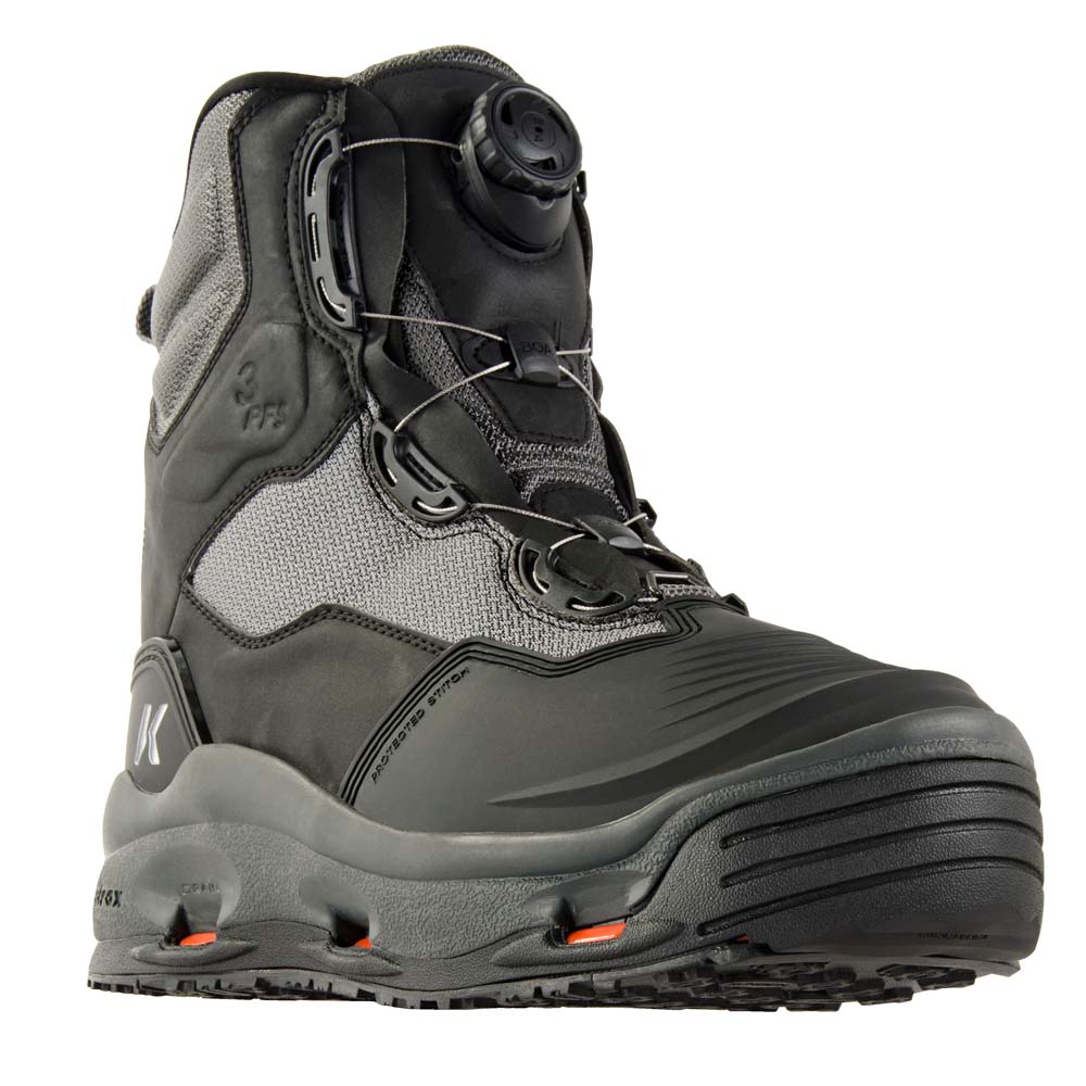 DarkHorse Wading Boots Angled Front View