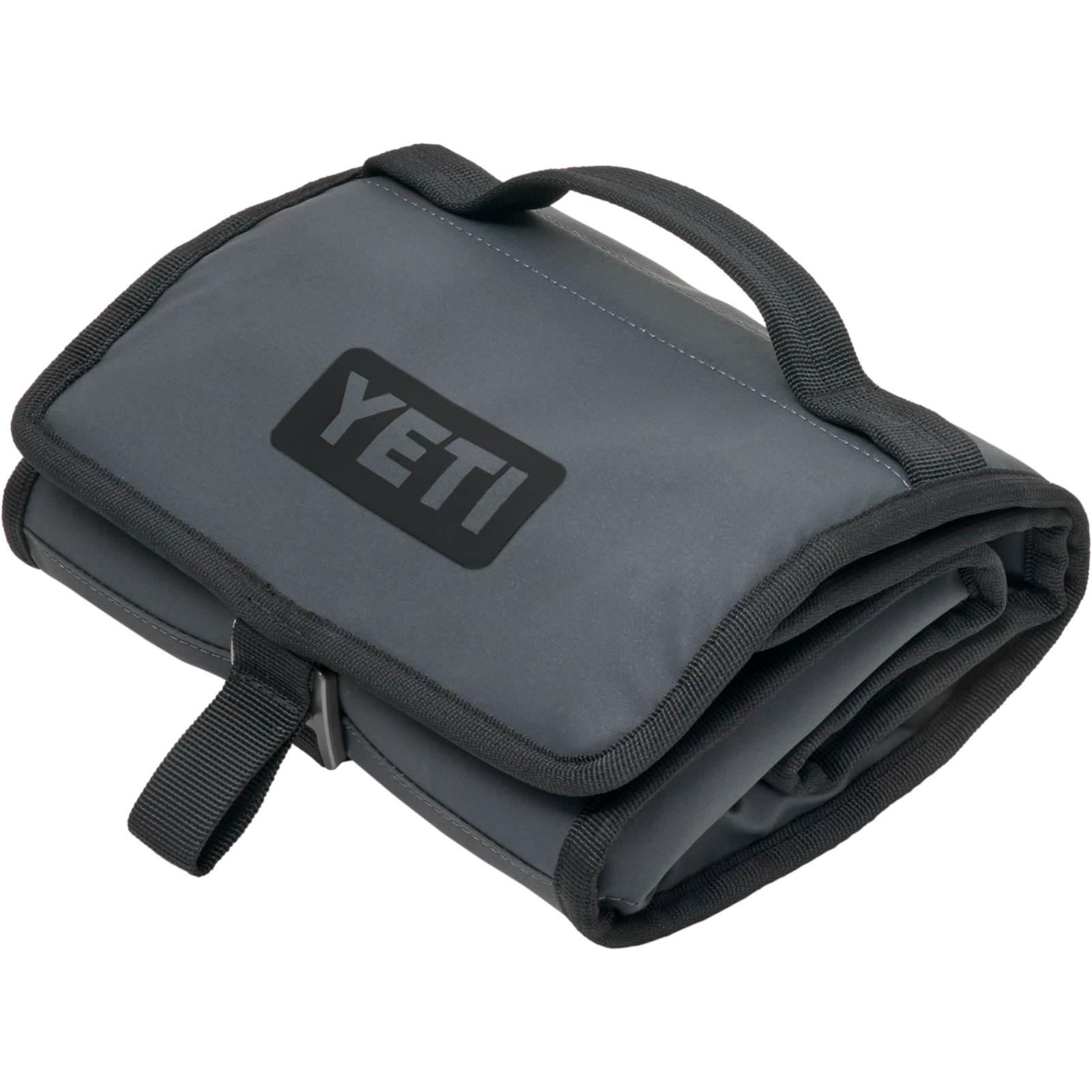 Yeti Day Trip Charcoal Gray Lunch Bag Folded View