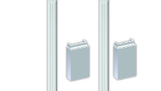 Fypon Polyurethane Adjustable Fluted Pilaster