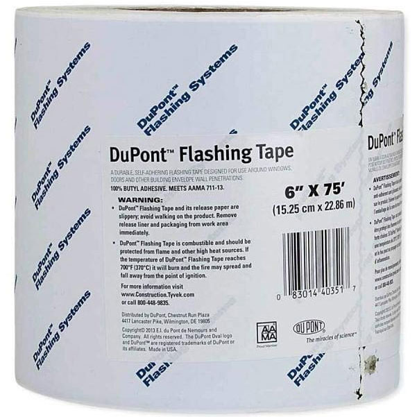 Self-Adhesive Flashing Tape DuPont Tyvek 4 in x 75 ft 