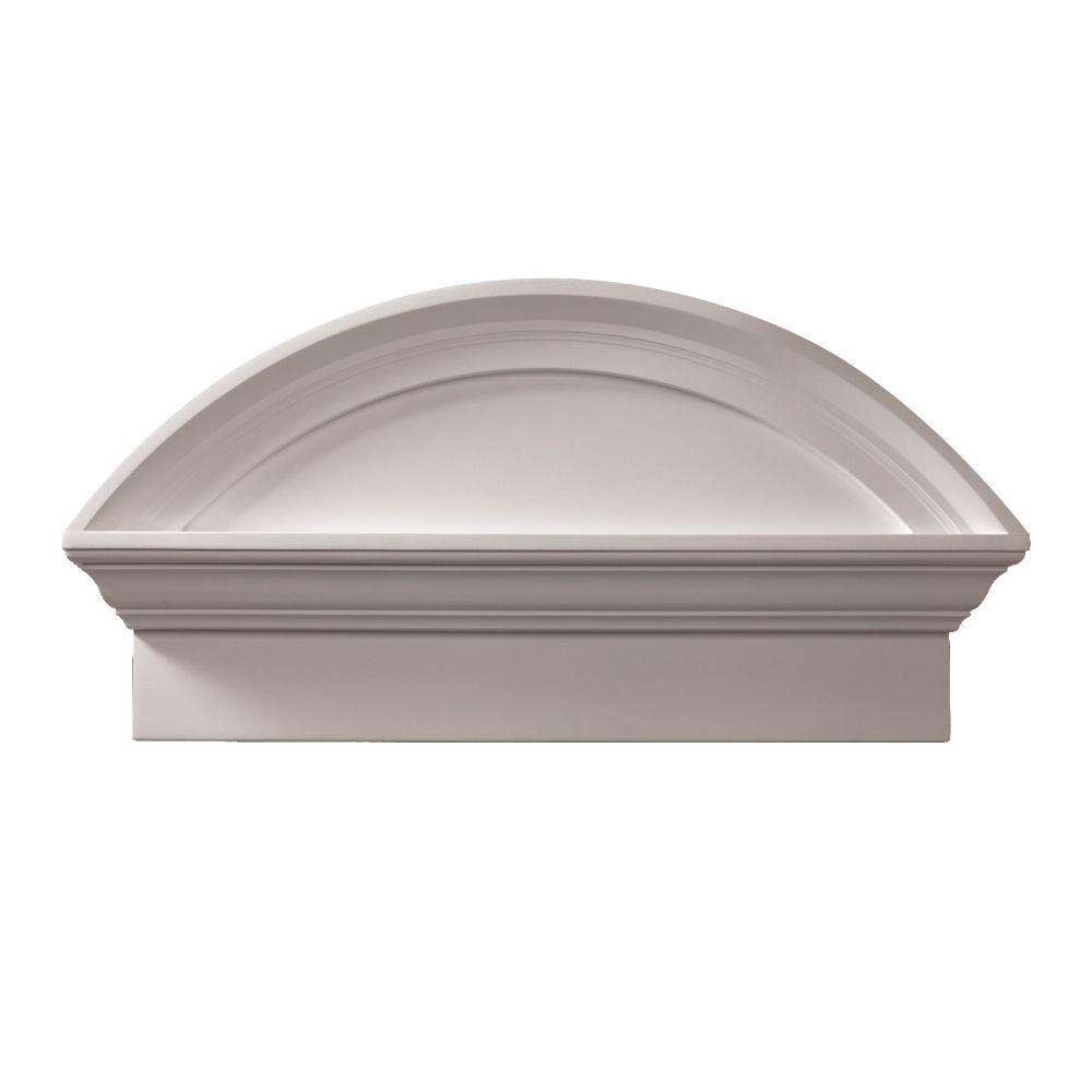 36" Width, 41 1/2" Overall Width, 20" Height, 4 1/2" Projection Combination Segment Arch Pediment