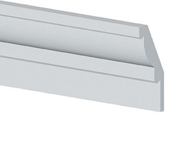 MLD586-16 : 7" Projection, 16 1/2" Height, 192" Length, 1" Bottom Thickness Crown Moulding