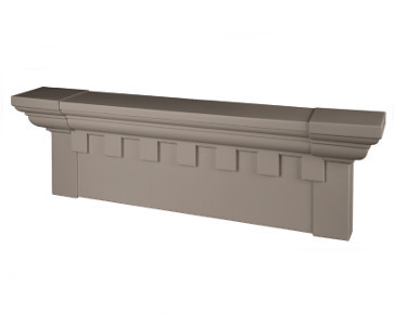 Product 6" x 24-0" Dentil 008 Clay w/End Caps