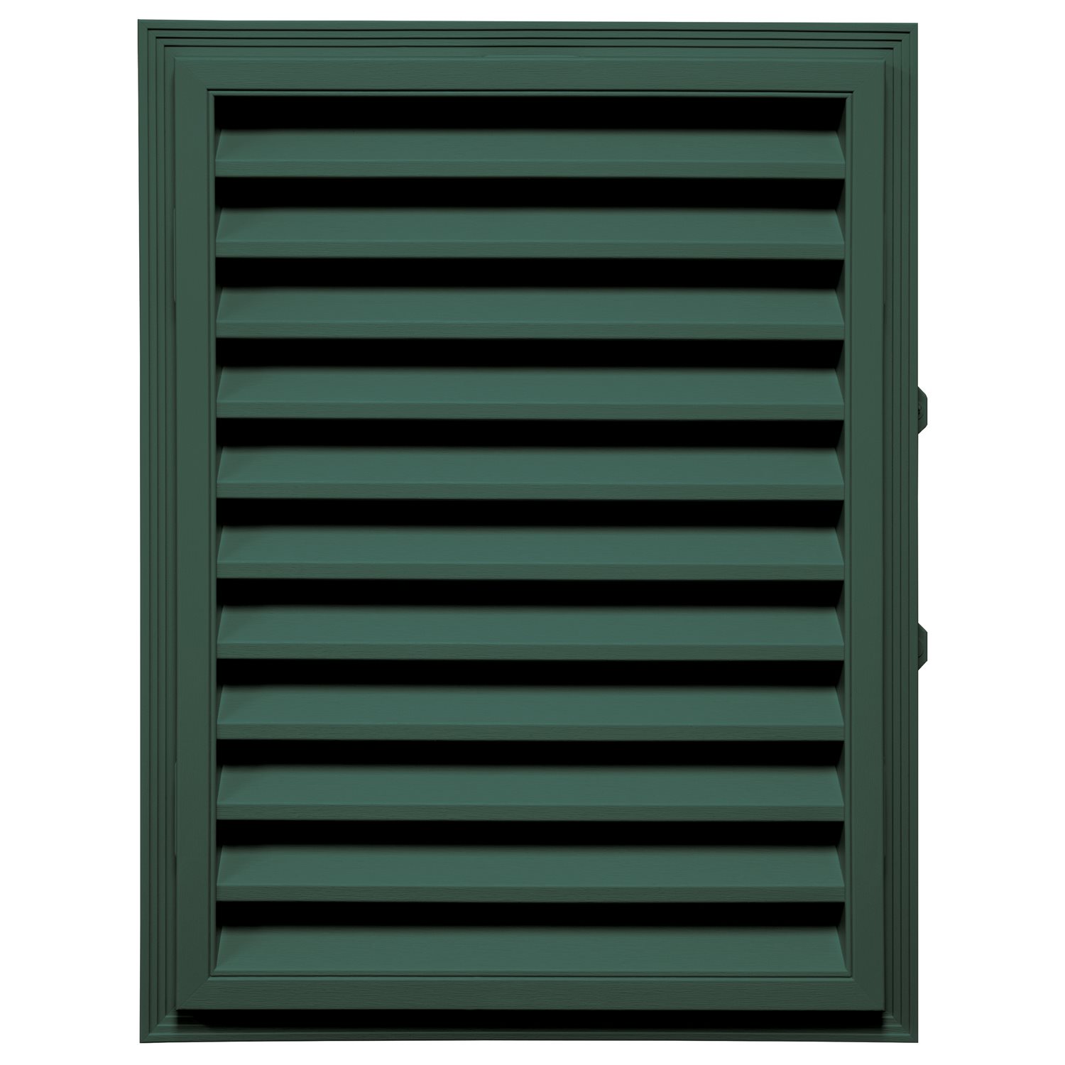 028 Forest Green Mid-America 18" x 24" Classic Vinyl Rectangle Gable Vents 