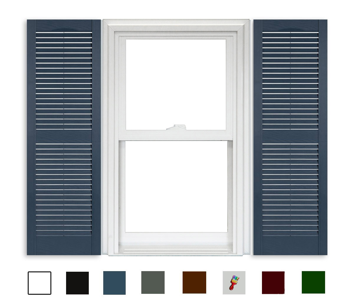 Product Louvered - 004 Bedford Blue - 15" x 63"