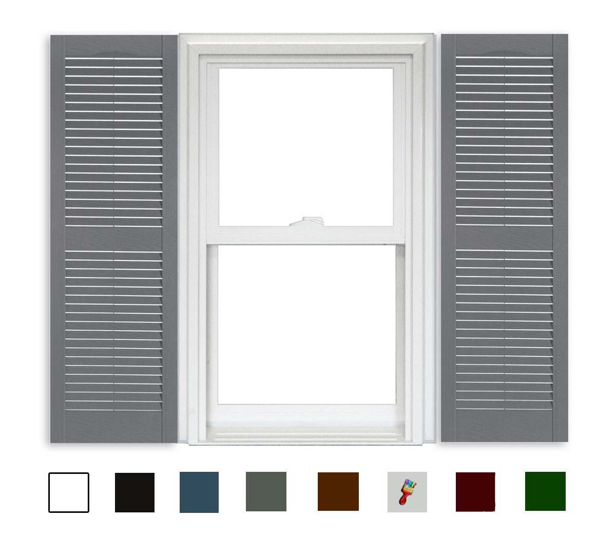 Product Louvered - 049 Paintable - 15" x 43"