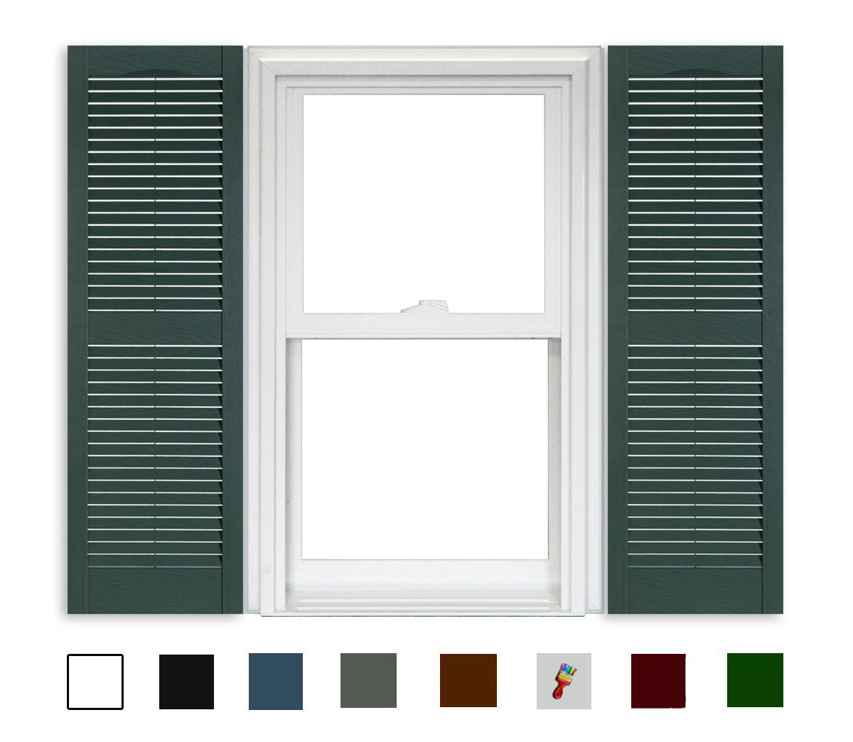 Product Louvered - 331 Heritage Green - 15" x 63"