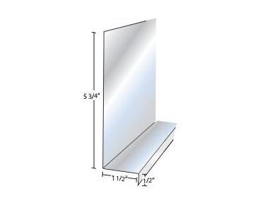 5-3/4in. Height 1-1/2in. Depth Flashing Stainless