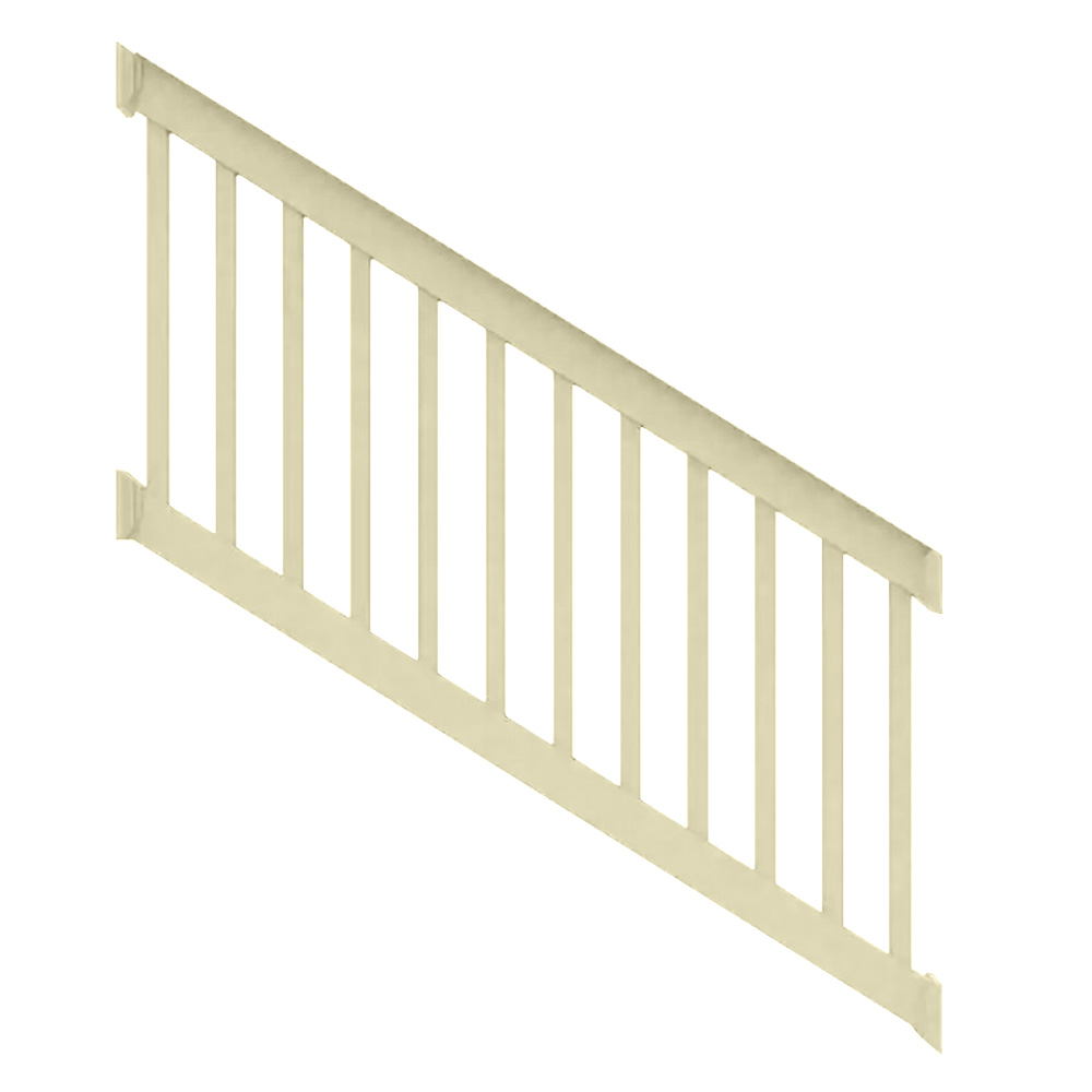 6ft. x 36in. - T Top Stair Rail with 1-1/2in. Square Balusters - Dune