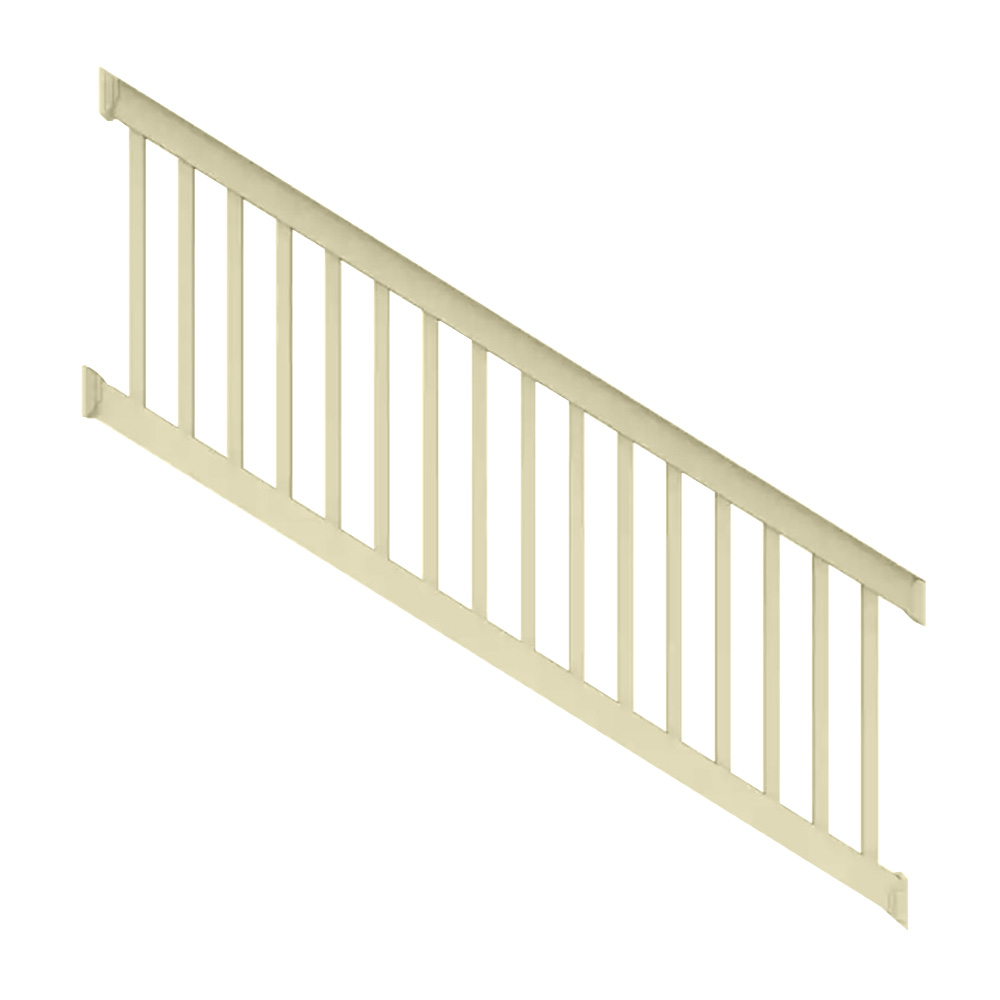 8ft. x 36in. - Deck Top Stair Rail with 1-1/2in. Square Balusters - Dune