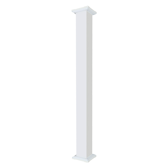 Superior Aluminum Square Smooth Column (In Stock Now)