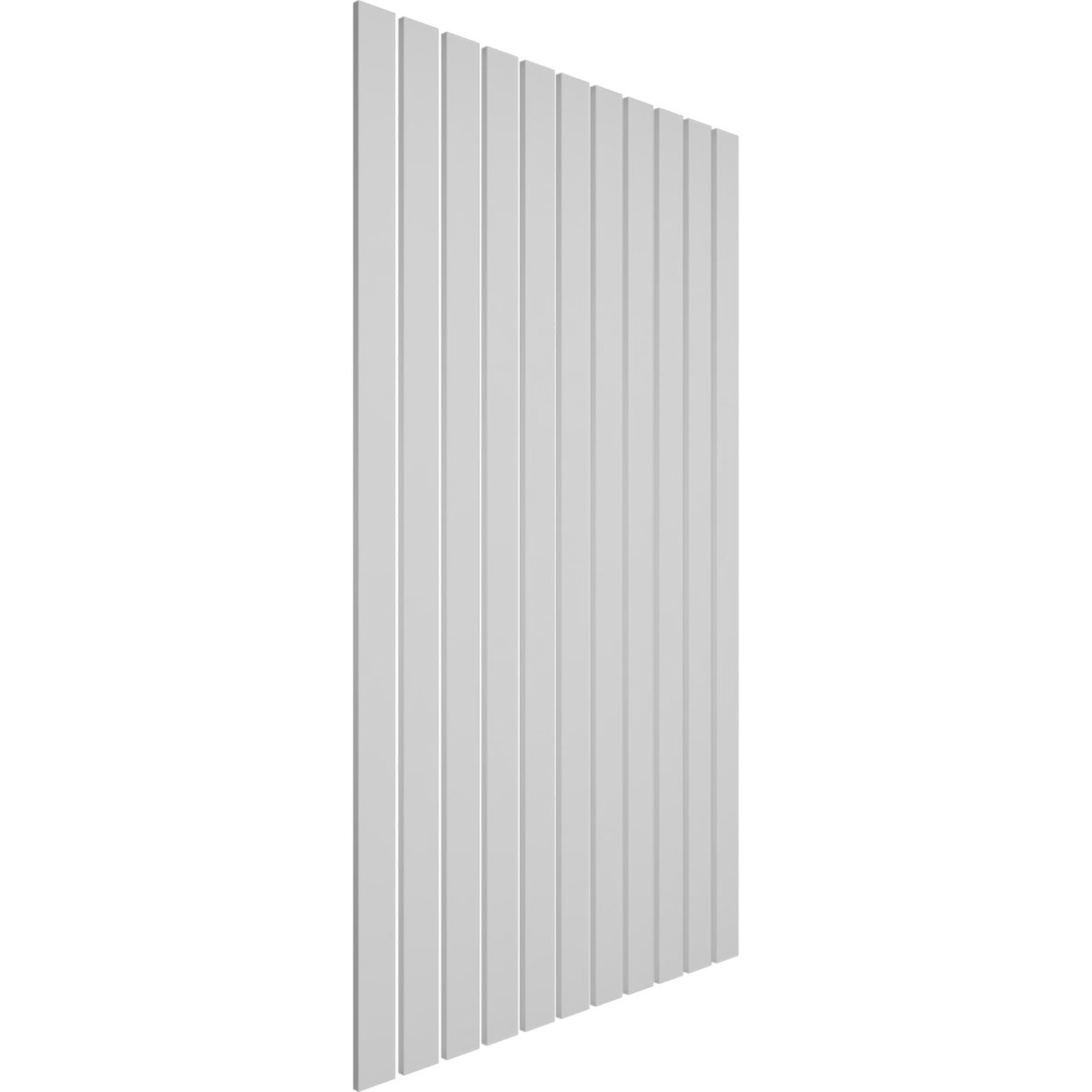 Ekena Millwork Adjustable Slat Wall PVC Wall Panel Kit