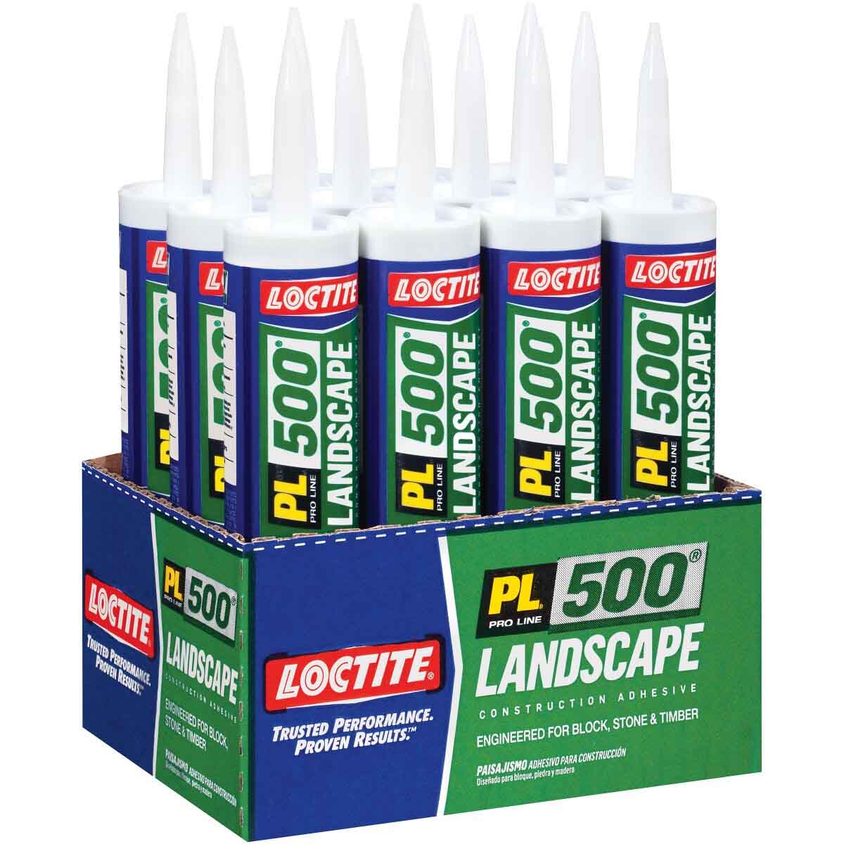 Loctite PL 500 VOC Landscape Block & Paver Adhesive - 10 oz. (12 Tubes Per Carton)