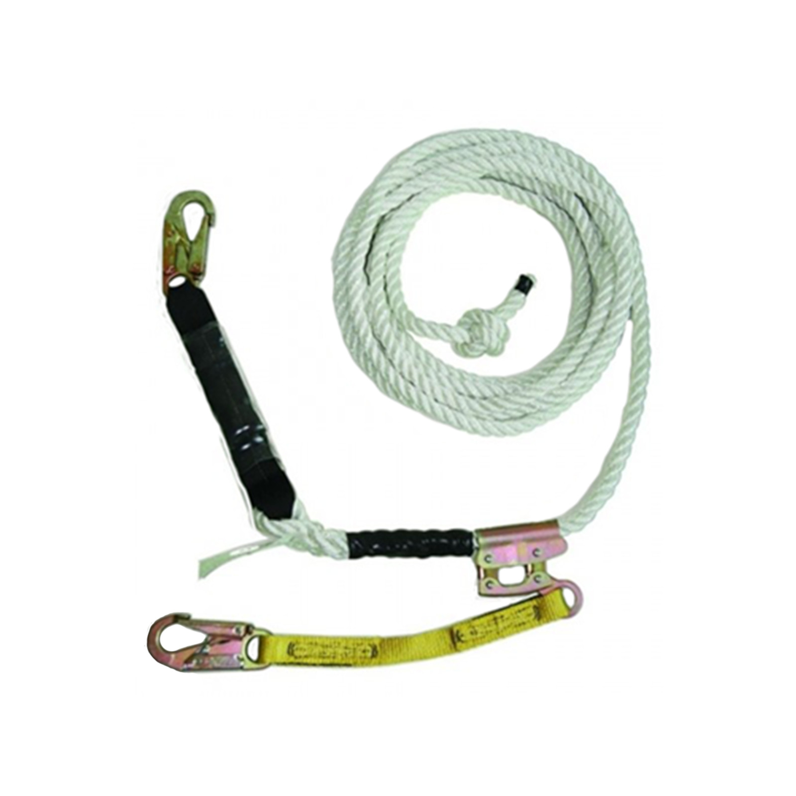 Guardian Fall Protection Standard Vertical Lifeline  w/ 3 Strand White Polydac™ Assembly