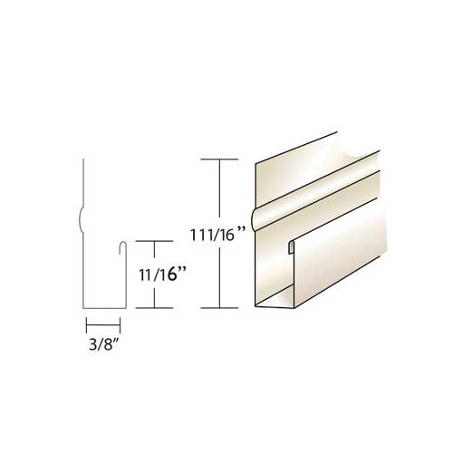 Quality Aluminum WFJ38 3/8 in. J Channel