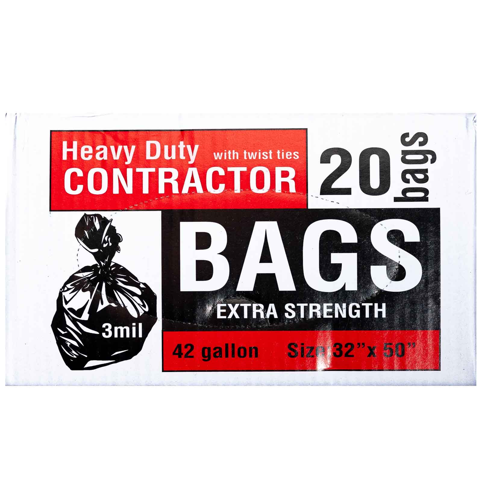 Roofers Choice Contractor Trash Bags - 20 Count