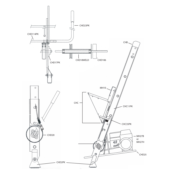 Safety Hoist CH200 Replacement Parts
