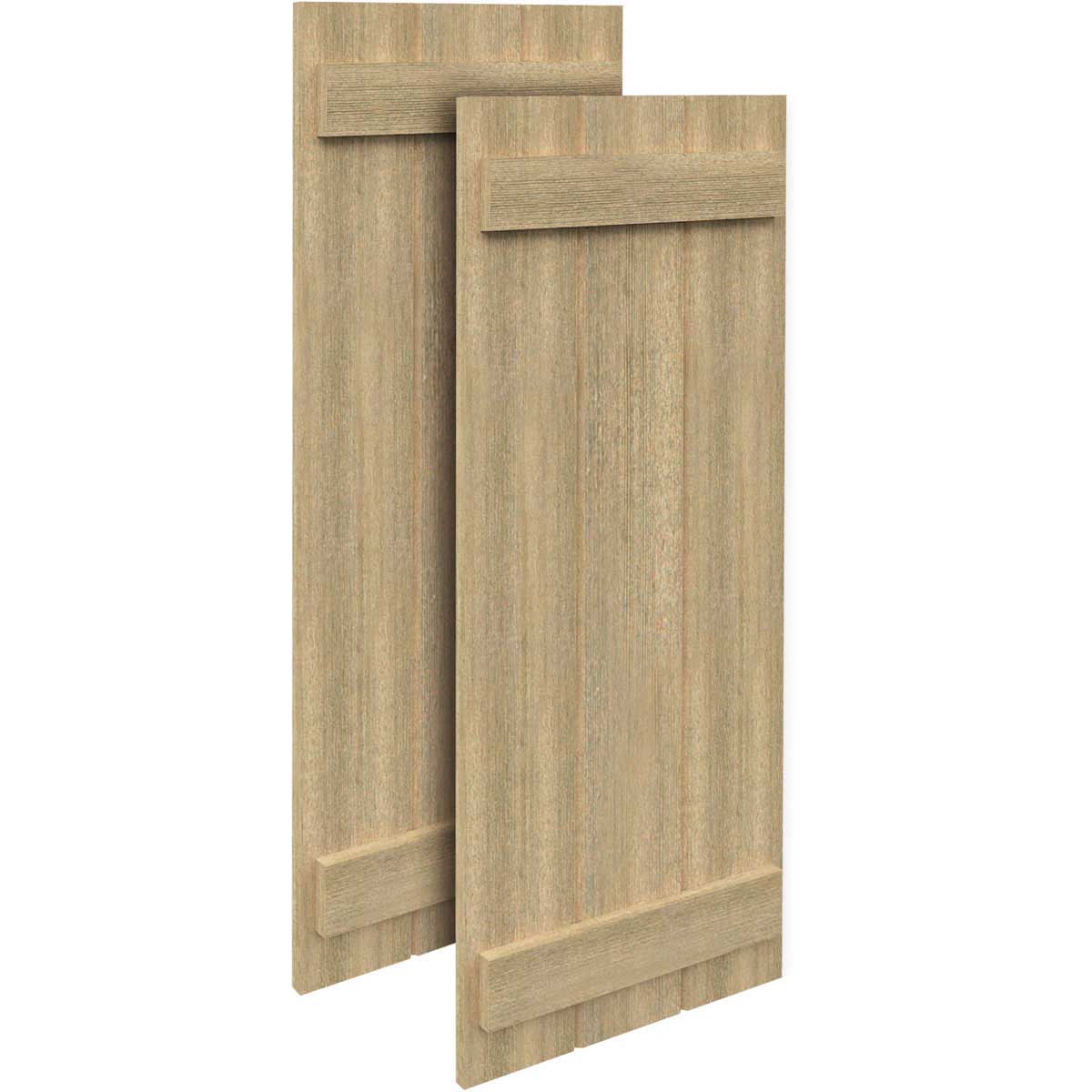 Fypon Polyurethane Timber 3 Board & 2 Batten Shutters - 1 Pair