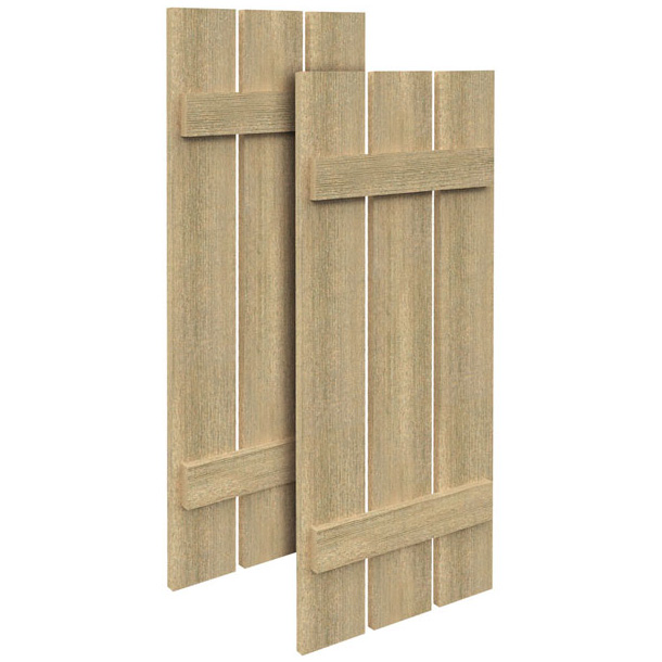 Fypon Polyurethane Timber 3 Plank & 2 Batten Shutter - 1 Pair