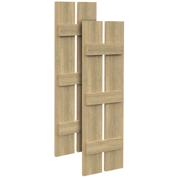 Fypon Polyurethane Timber 2 Plank & 3 Batten Shutter - 1 Pair