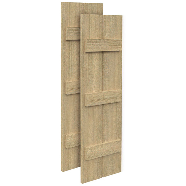 Fypon Polyurethane Timber 2 Board & 3 Batten Shutter - 1 Pair