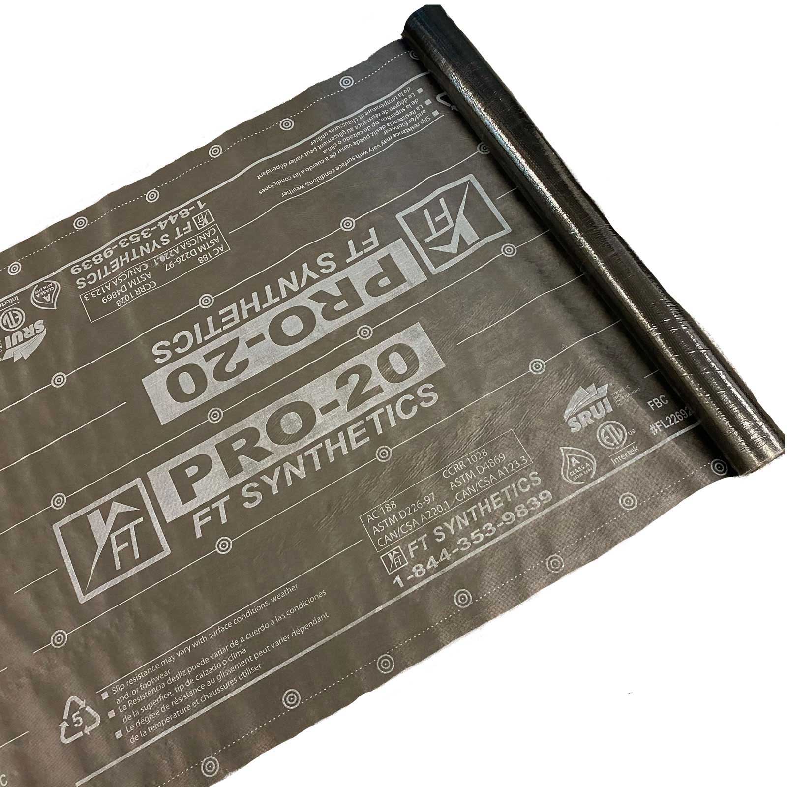 FT Synthetics Pro 20 Synthetic Underlayment