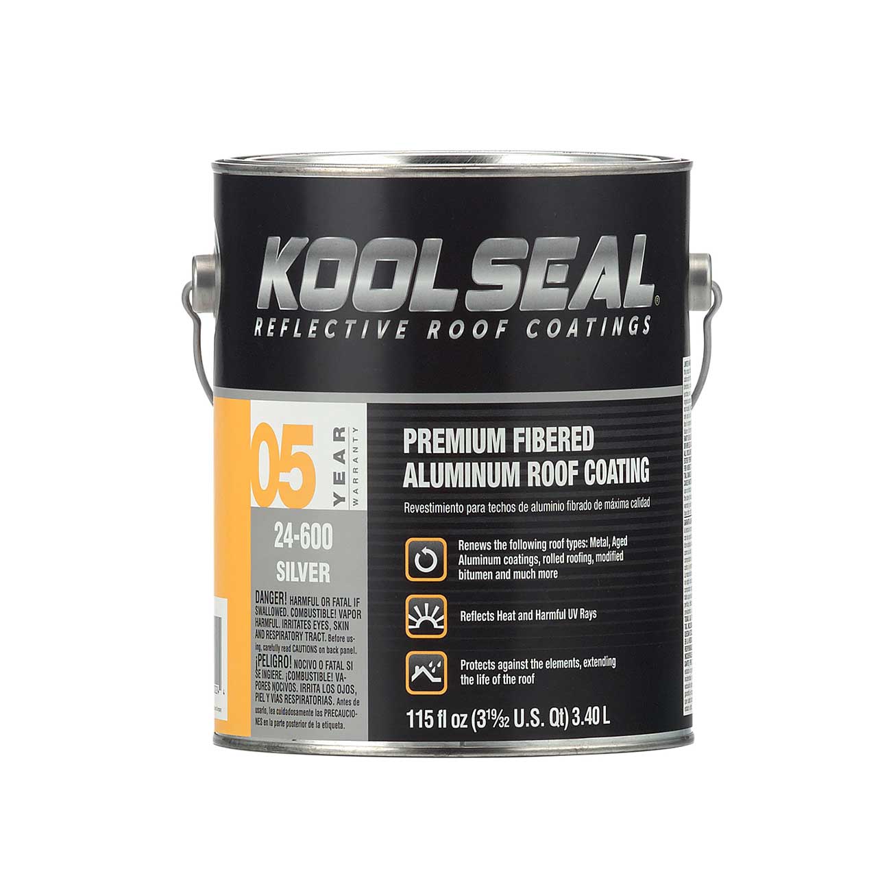 Kool Seal Premium Fibered Roof Coating (5 Year)