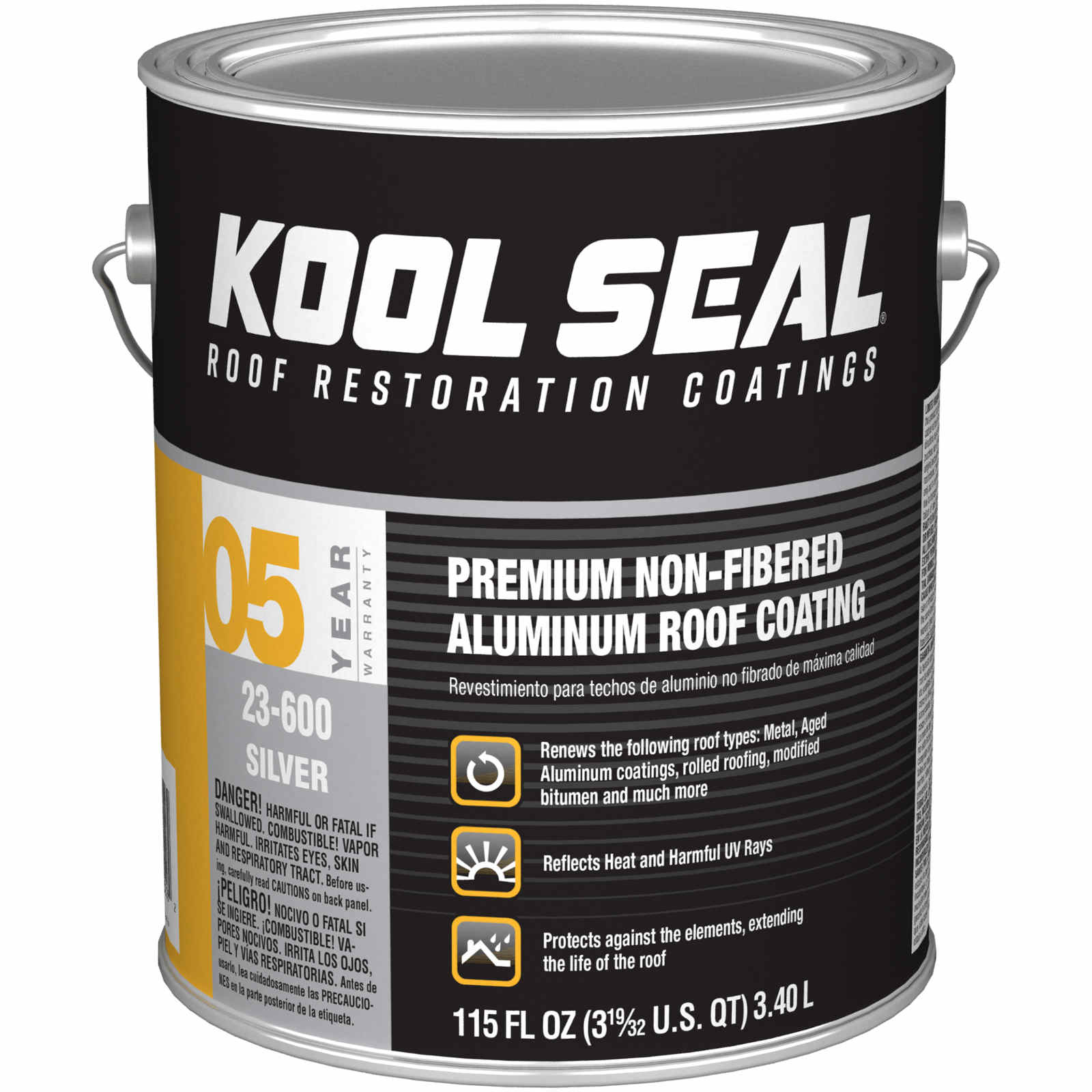 Kool Seal Premium Non-Fibered Roof Coating (5 Year)