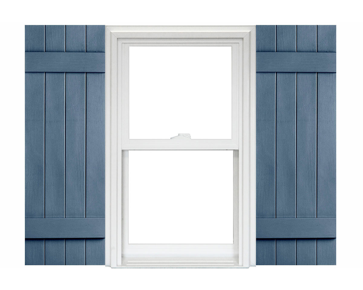 Homeside 4 Board and Batten Joined Vinyl Shutters (1 Pair) In Stock Now