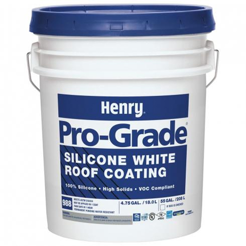 Henry Pro Grade 988 Silicone White Roof Coating from