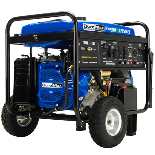DuroMax XP8500EH 16HP Dual Fuel Recoil and Electric Start Hybrid Portable Generator