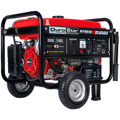 DuroStar DS4850EH 7HP Dual Fuel Electric Start Portable Generator