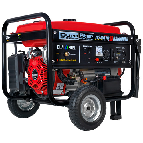 DuroStar DS5500EH 7.5HP Dual Fuel Electric Start Portable Generator