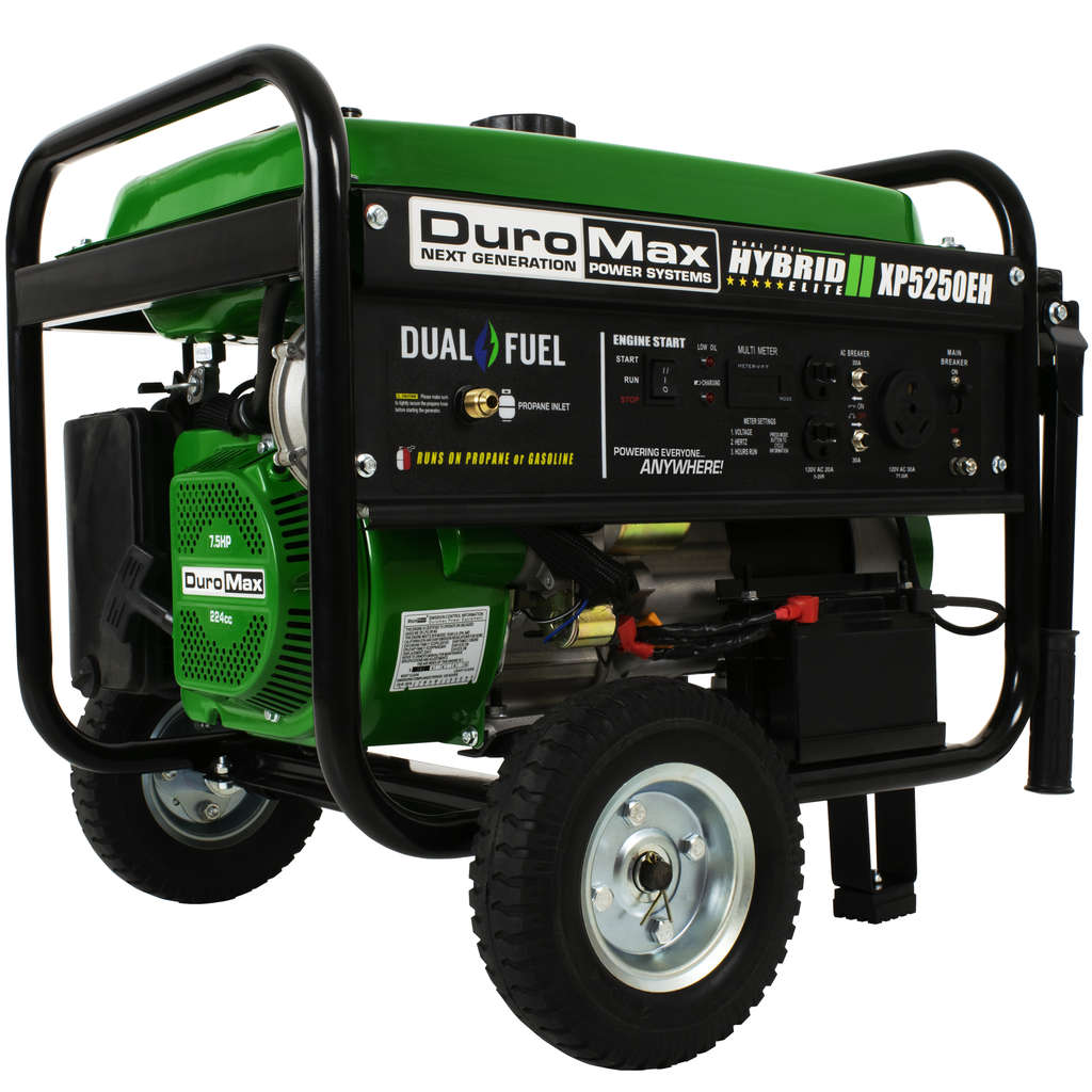 DuroMax XP5250EH Electric Start Dual Fuel Hybrid Portable Generator