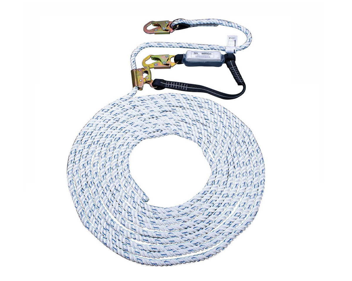 HydroShield Fall Protection 50 Foot Vertical Lifeline Assembly