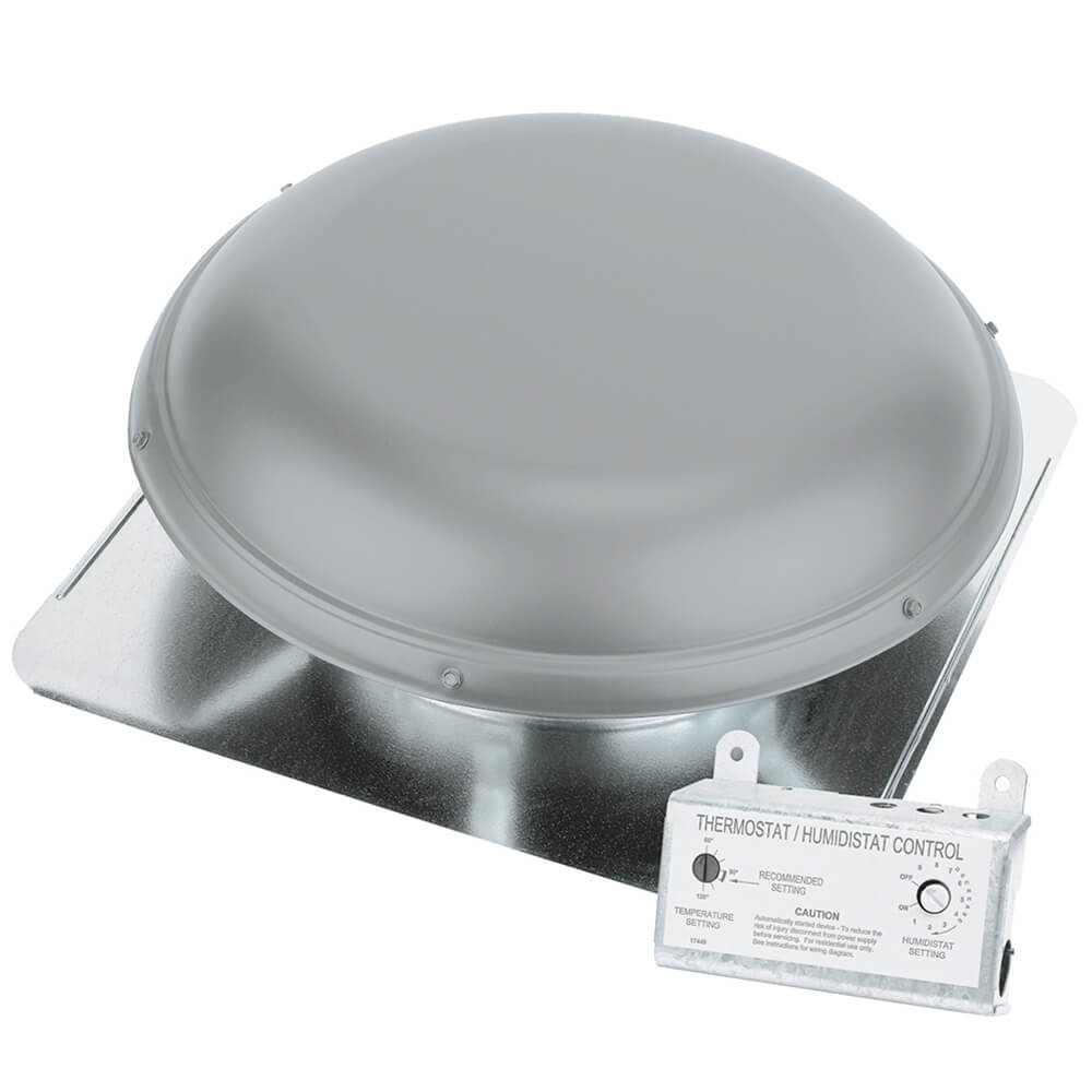 Air Vent Roof Mount Attic Vent with Humidistat/Thermostat eBay