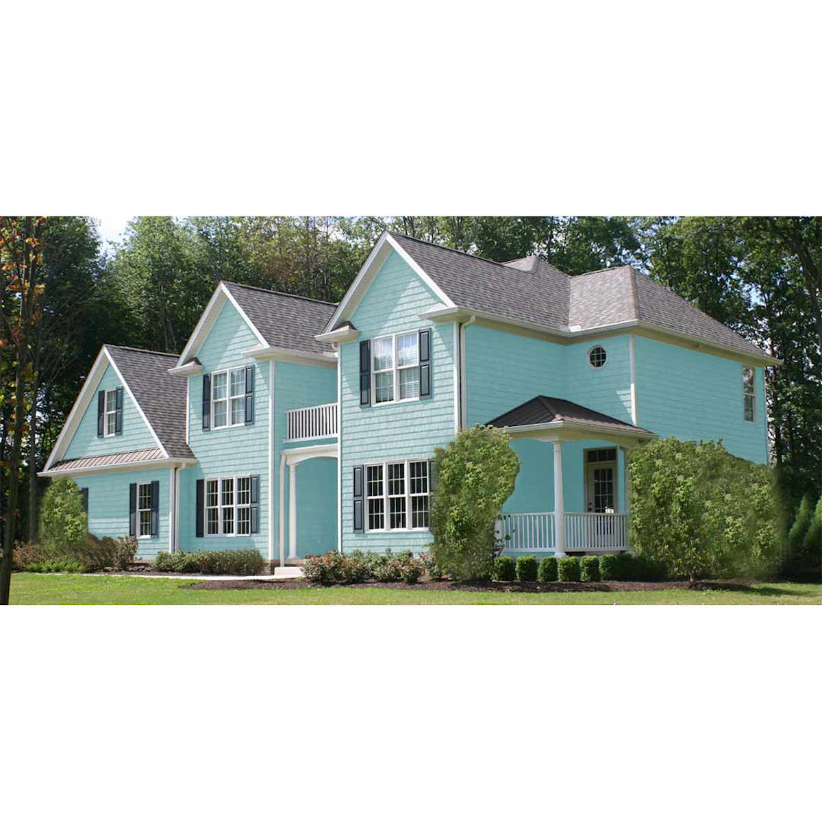 Bermuda Blue Siding On a House