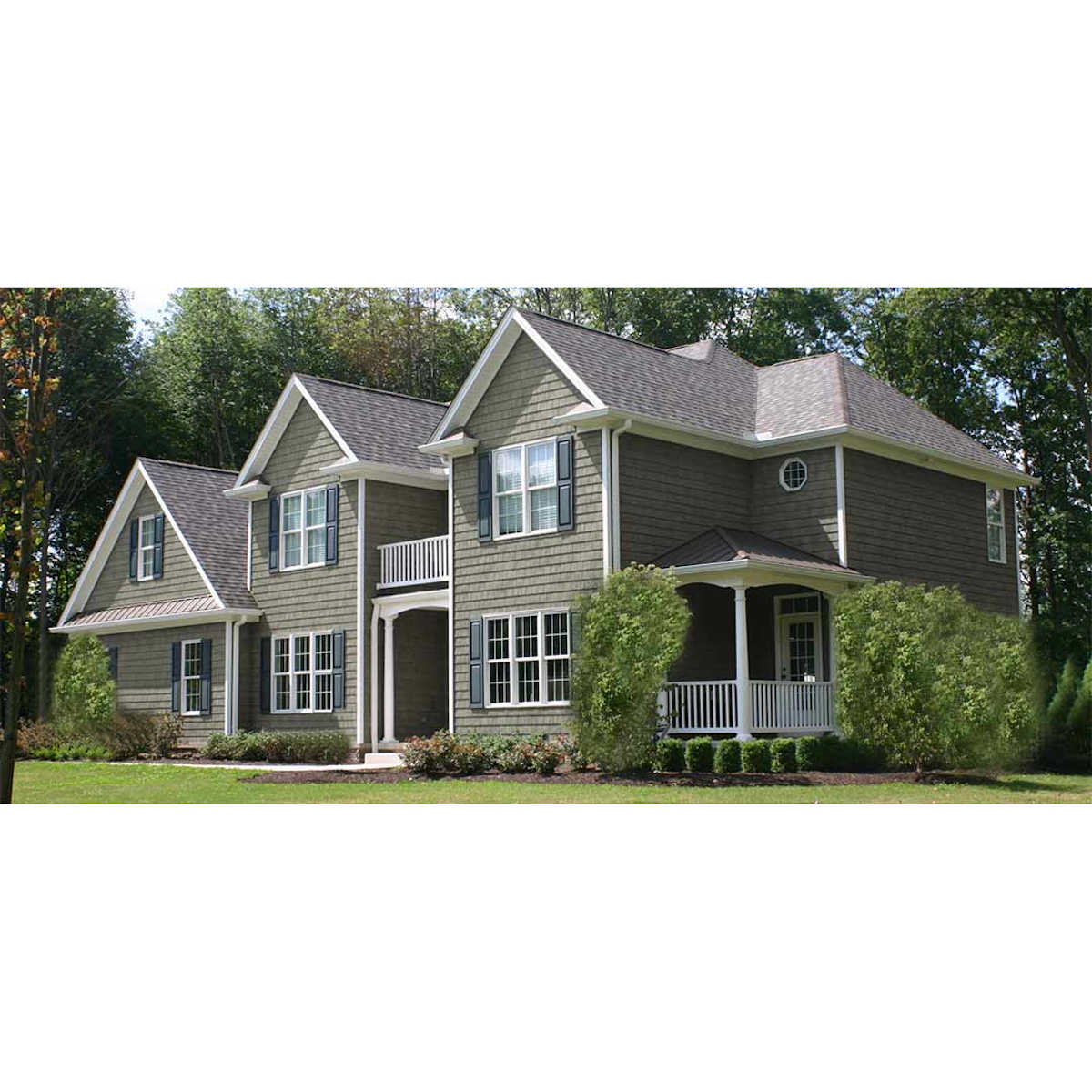 Granite Gray Siding On a House