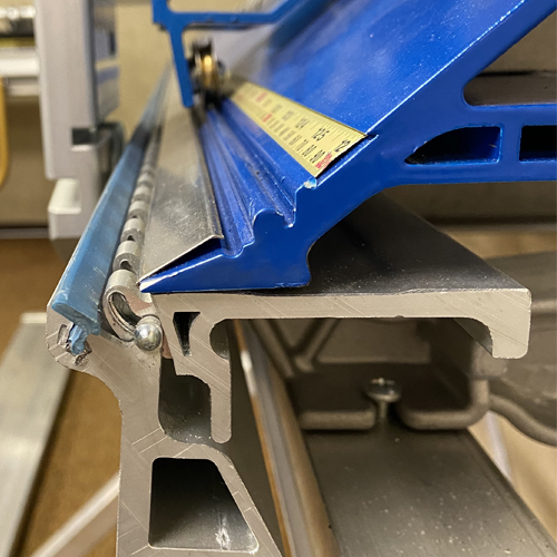 Product Mark IV blue vinyl strip